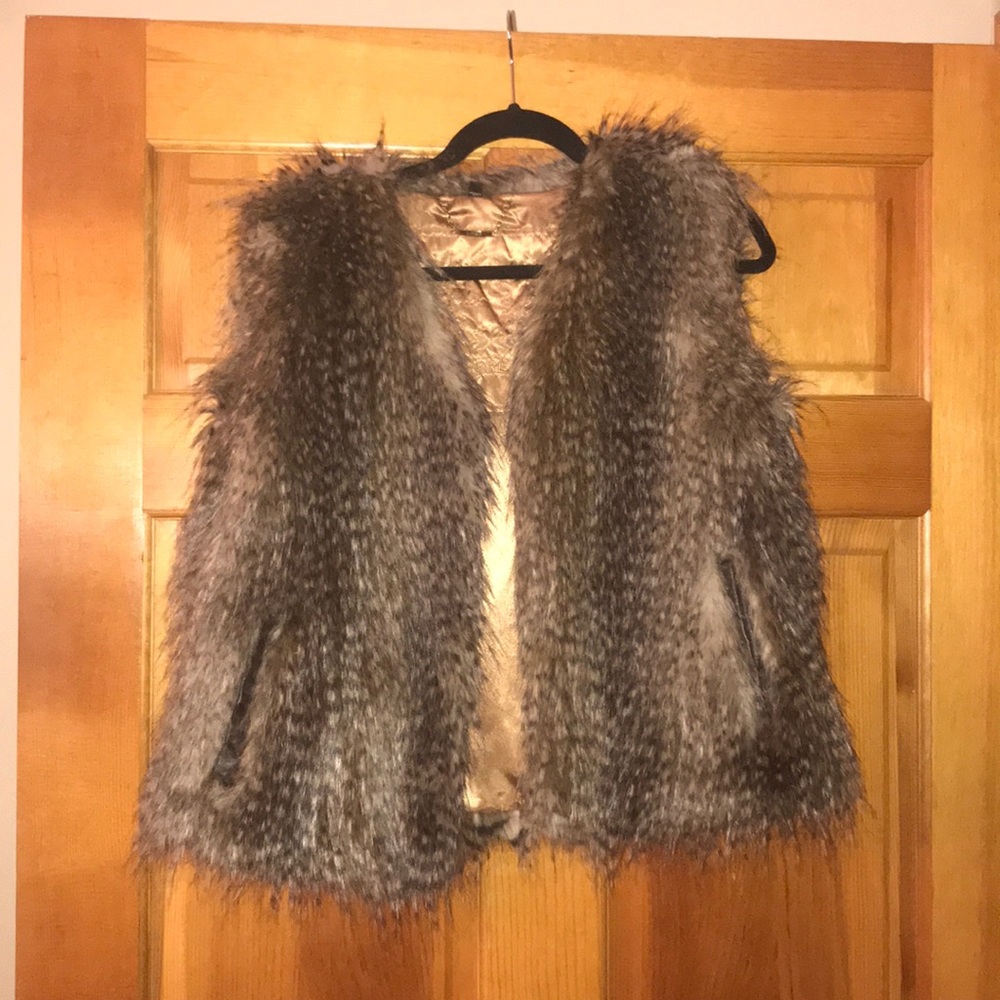 Express Faux Fur Vest